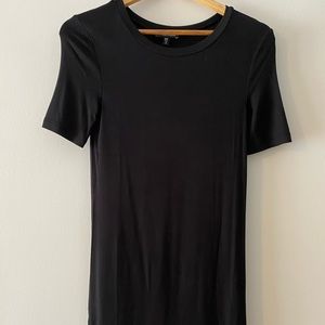 Universal Standard black free neck tee